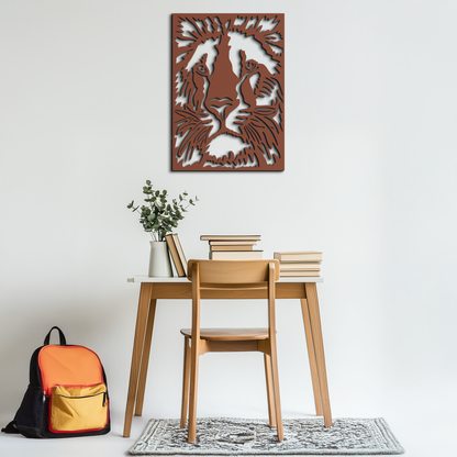 Tiger Face Metal Wall Art - Steel Wall Decor for Home and Office - KAF005 - Tampa Home & Garden Store