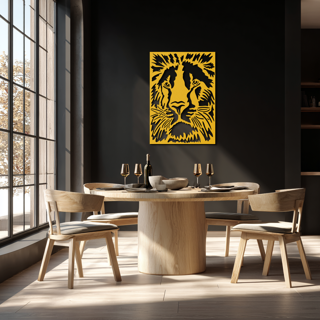 Tiger Face Metal Wall Art - Steel Wall Decor for Home and Office - KAF005 - Tampa Home & Garden Store