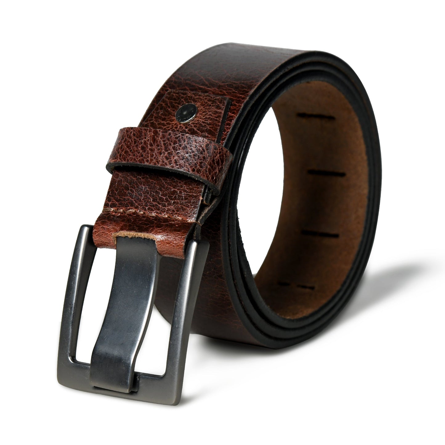Timberline Dark Brown Leather Belt - Tampa Home & Garden Store