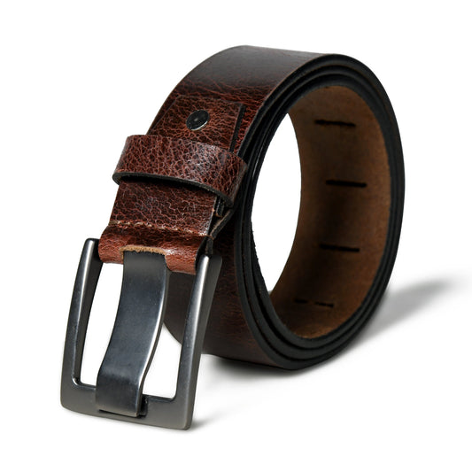 Timberline Dark Brown Leather Belt - Tampa Home & Garden Store