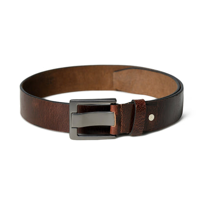 Timberline Dark Brown Leather Belt - Tampa Home & Garden Store