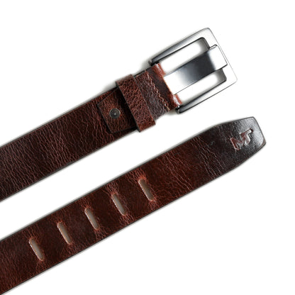 Timberline Dark Brown Leather Belt - Tampa Home & Garden Store