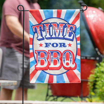 Time for BBQ Garden Burlap Flag - Tampa Home & Garden Store
