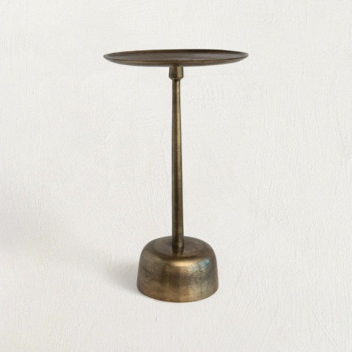 Tincture Accent Table in Antique Brass - Tampa Home & Garden Store