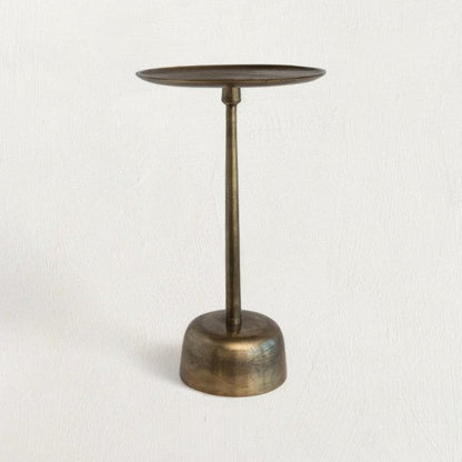 Tincture Accent Table in Antique Brass - Tampa Home & Garden Store