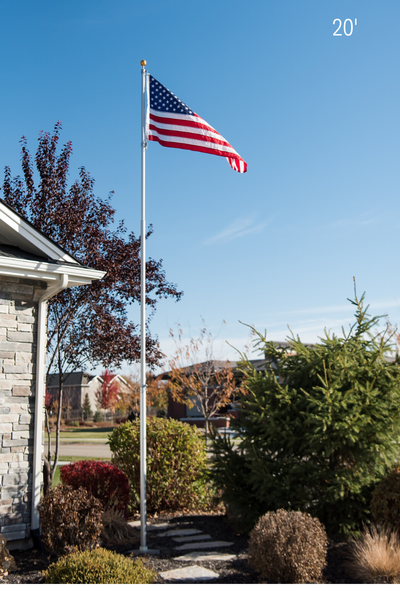 Titan Telescoping Flagpole | Made in USA | Lifetime Warranty - Tampa Home & Garden Store