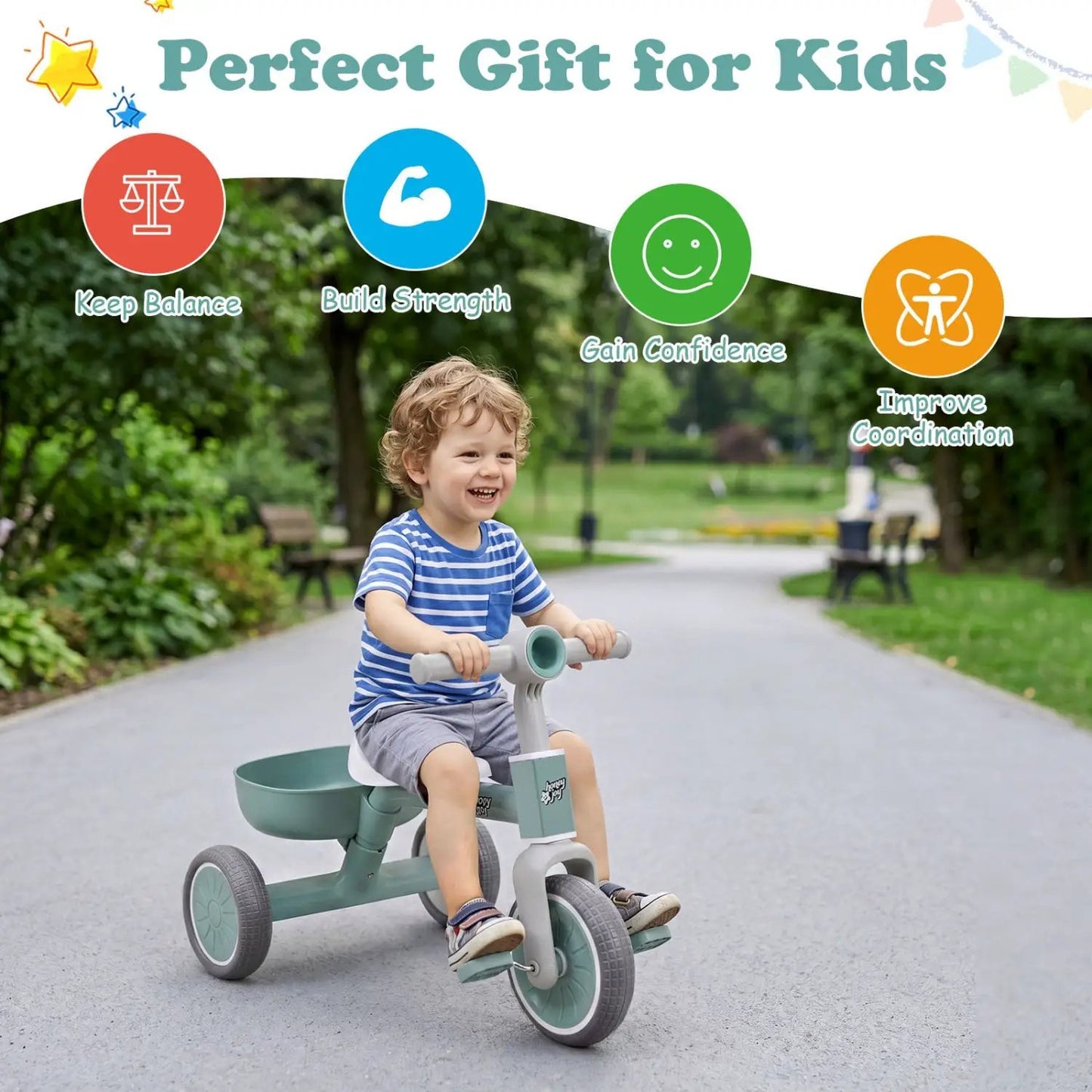 Convertible Trike with 86 Degree Steering