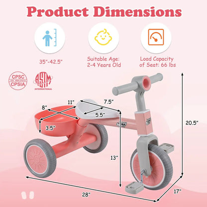 Convertible Trike with 86 Degree Steering