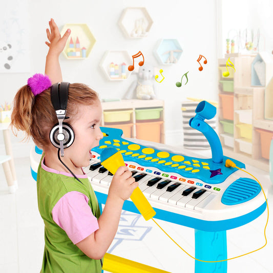 31-Key Kids Piano Keyboard Toy with Microphone and Multiple Sounds for Age 3+ - Tampa Home & Garden Store