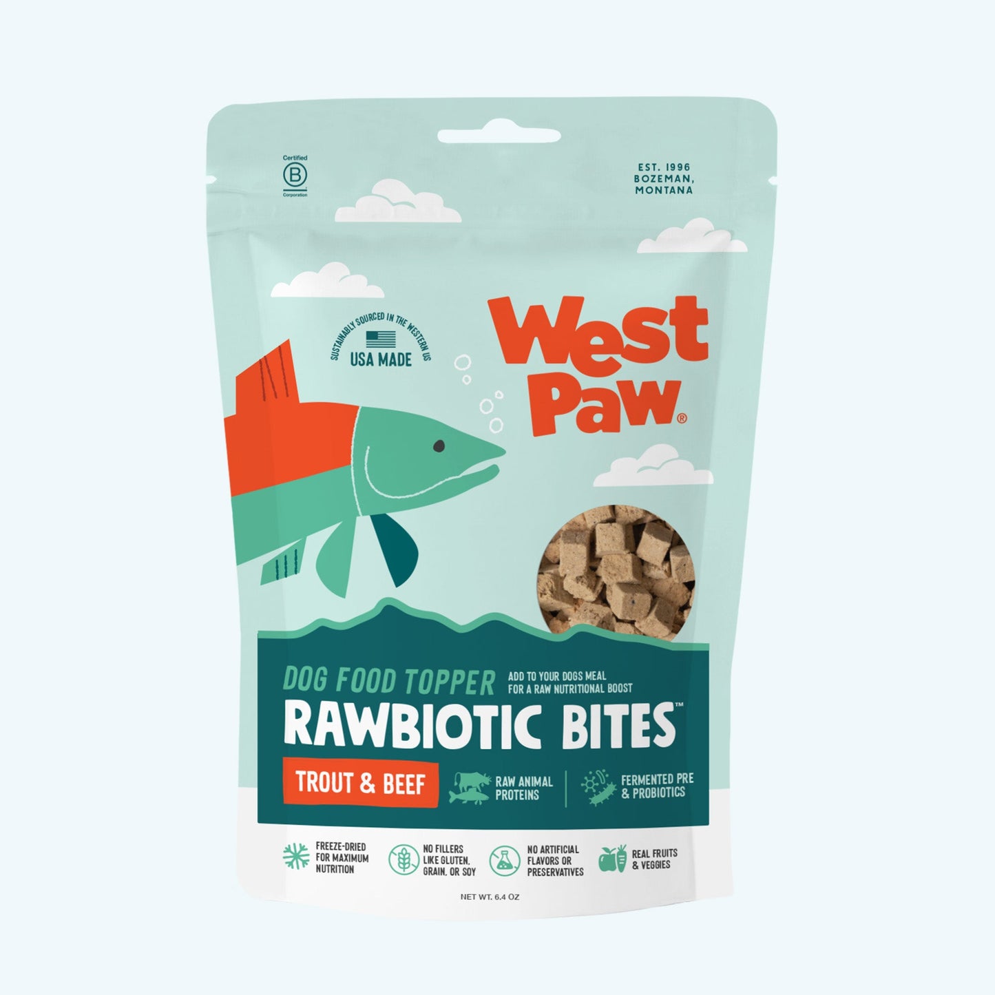 Protein Rich Trout and Beef Dog Food Topper