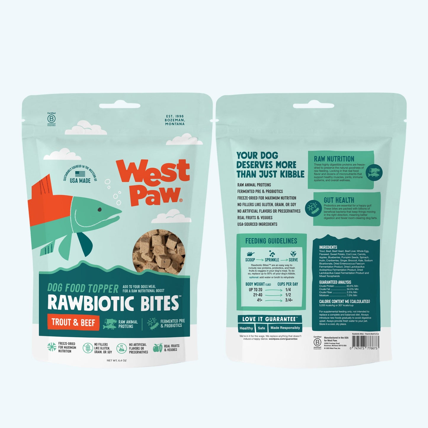 Protein Rich Trout and Beef Dog Food Topper