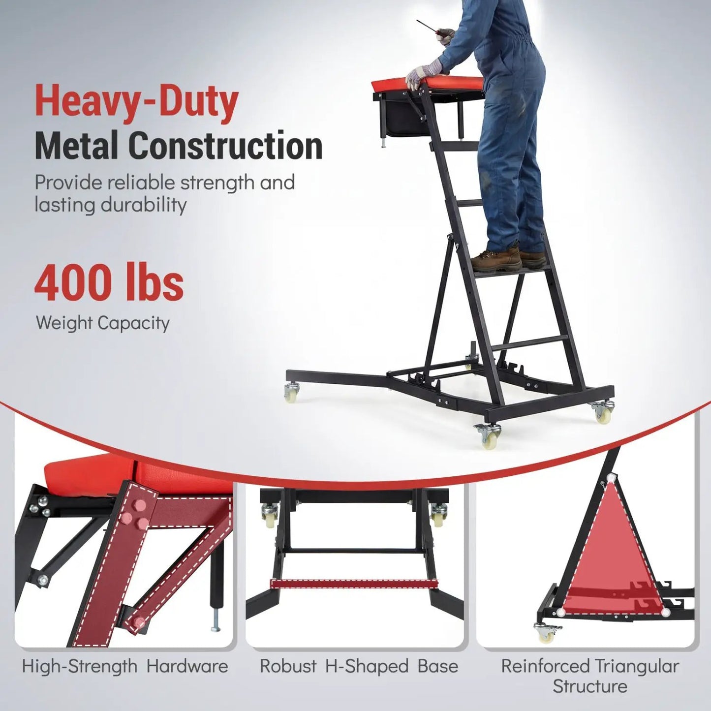 Topside Engine Creeper With 400 Lb Capacity 42