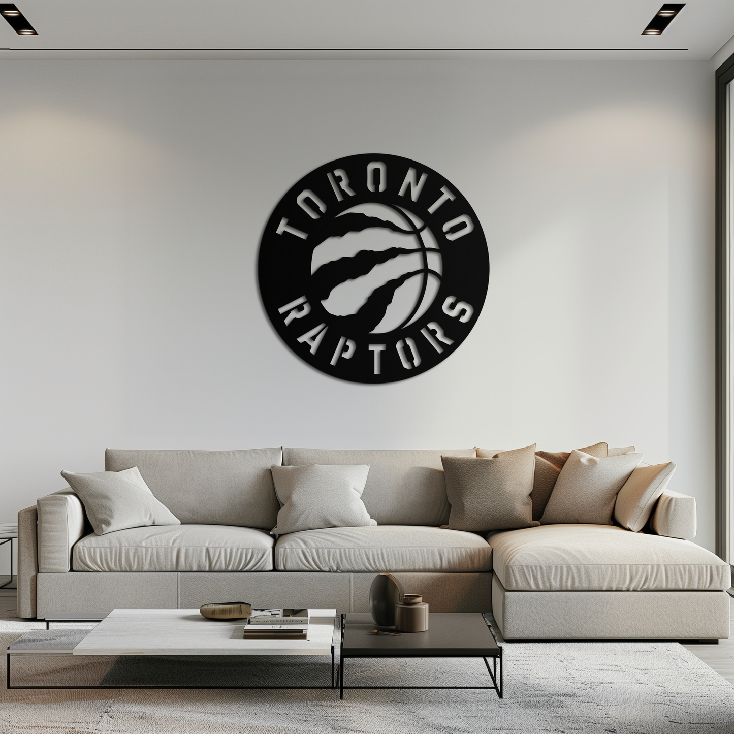 Toronto Raptors Logo Metal Wall Art – Bold Basketball Emblem for Sports Fans- KAF678 - Tampa Home & Garden Store