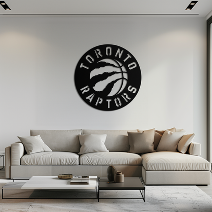 Toronto Raptors Logo Metal Wall Art – Bold Basketball Emblem for Sports Fans- KAF678 - Tampa Home & Garden Store