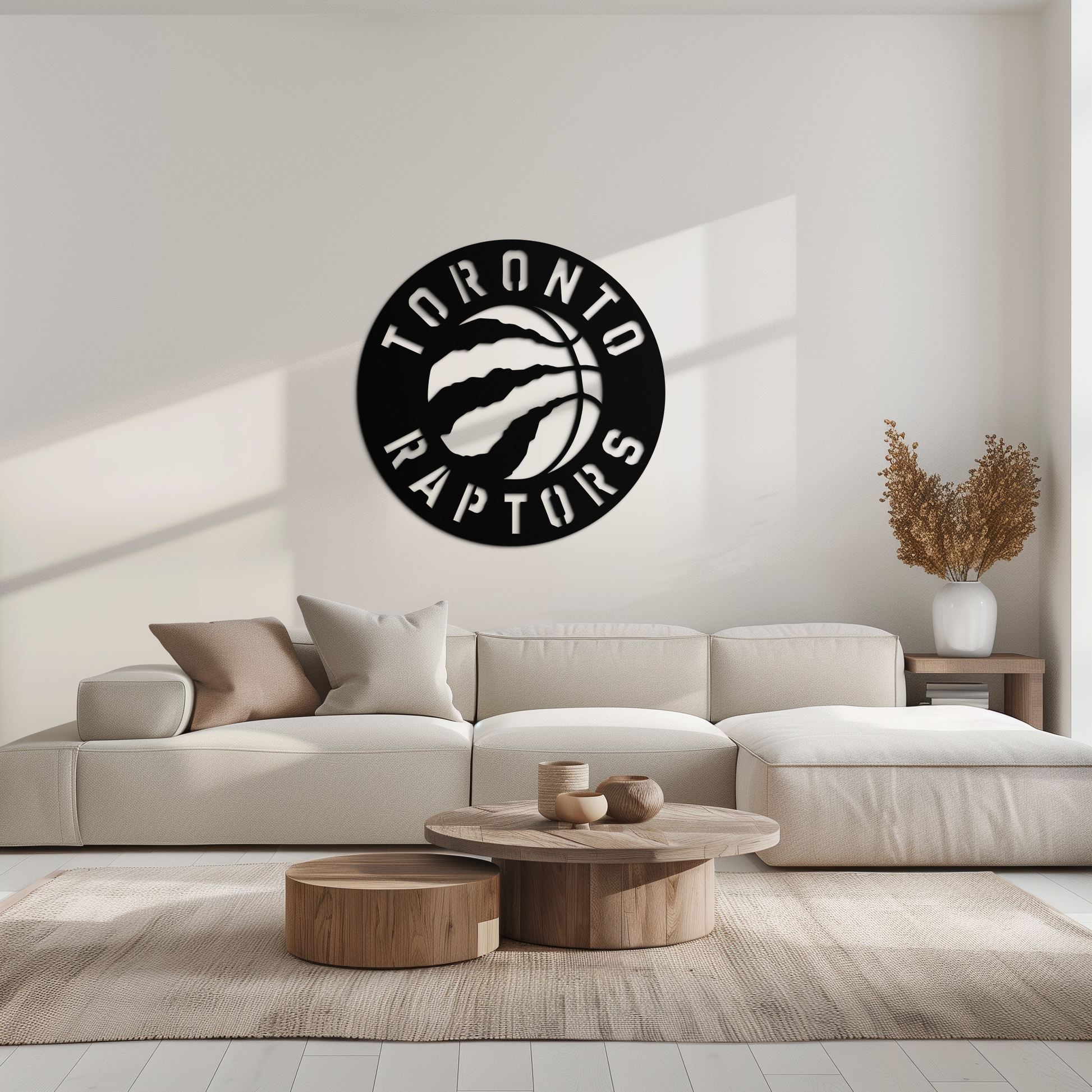 Toronto Raptors Logo Metal Wall Art – Bold Basketball Emblem for Sports Fans- KAF678 - Tampa Home & Garden Store