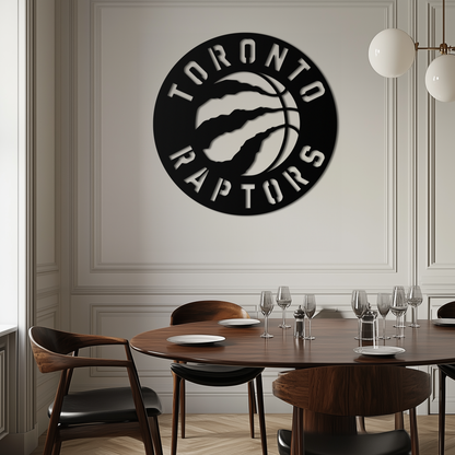Toronto Raptors Logo Metal Wall Art – Bold Basketball Emblem for Sports Fans- KAF678 - Tampa Home & Garden Store