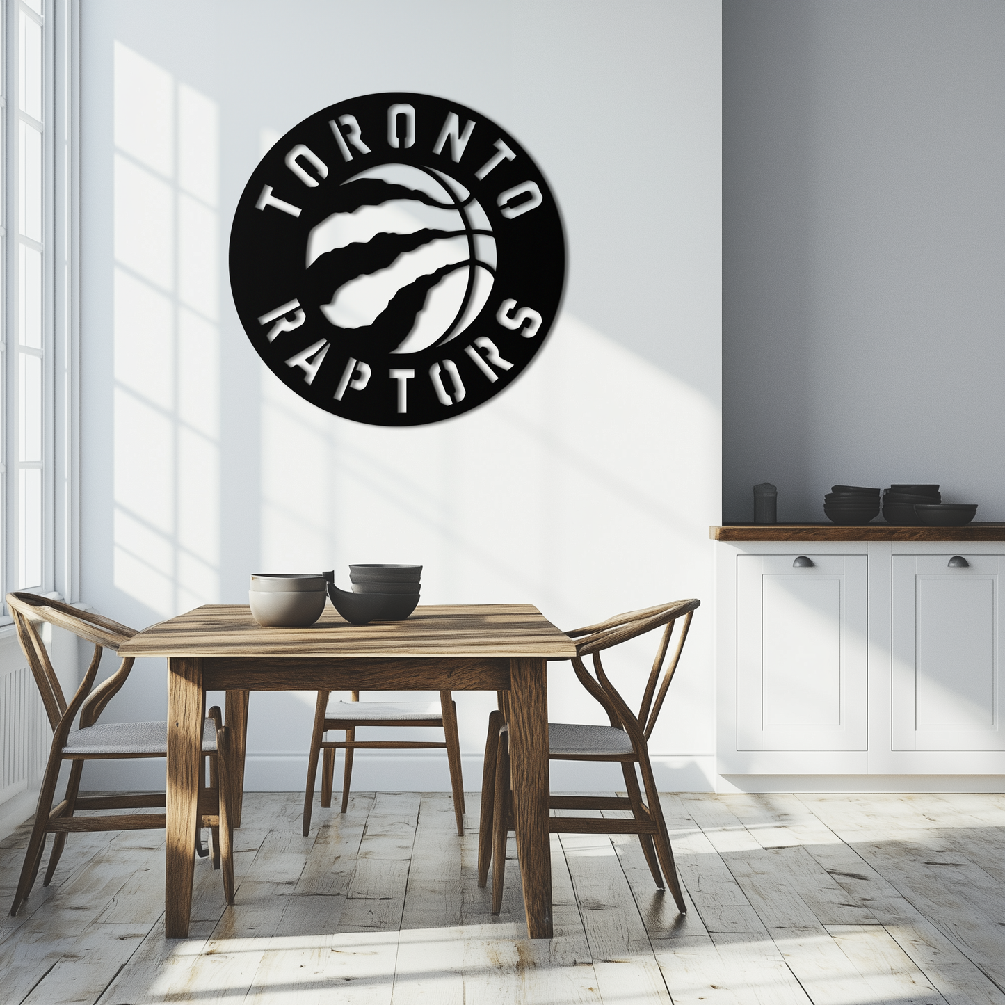 Toronto Raptors Logo Metal Wall Art – Bold Basketball Emblem for Sports Fans- KAF678 - Tampa Home & Garden Store