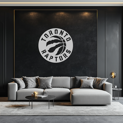 Toronto Raptors Logo Metal Wall Art – Bold Basketball Emblem for Sports Fans- KAF678 - Tampa Home & Garden Store