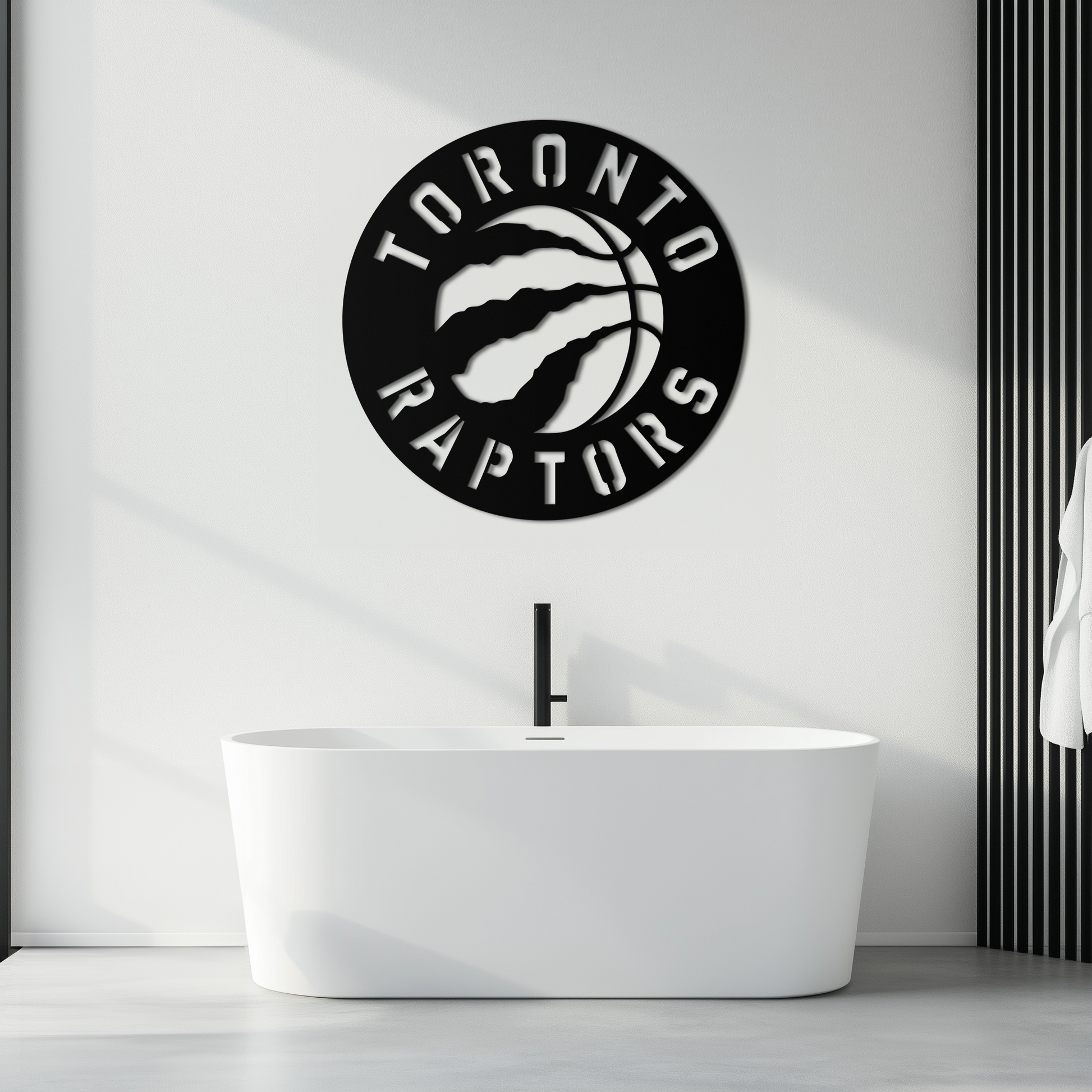Toronto Raptors Logo Metal Wall Art – Bold Basketball Emblem for Sports Fans- KAF678 - Tampa Home & Garden Store