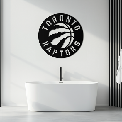 Toronto Raptors Logo Metal Wall Art – Bold Basketball Emblem for Sports Fans- KAF678 - Tampa Home & Garden Store