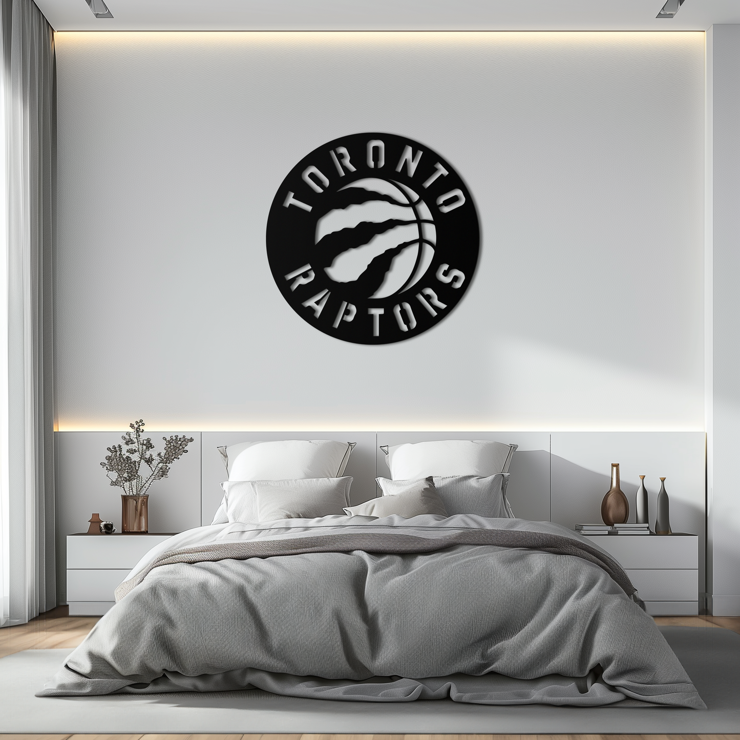 Toronto Raptors Logo Metal Wall Art – Bold Basketball Emblem for Sports Fans- KAF678 - Tampa Home & Garden Store