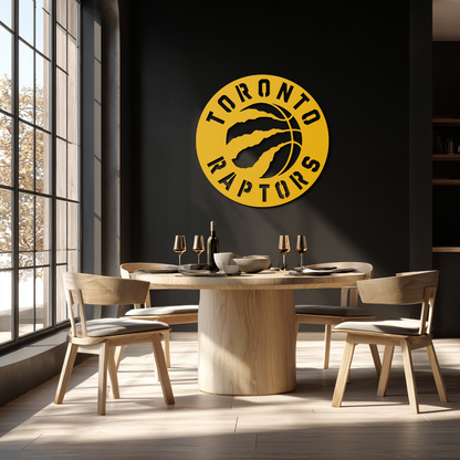 Toronto Raptors Logo Metal Wall Art – Bold Basketball Emblem for Sports Fans- KAF678 - Tampa Home & Garden Store