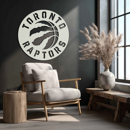 Toronto Raptors Logo Metal Wall Art – Bold Basketball Emblem for Sports Fans- KAF678 - Tampa Home & Garden Store