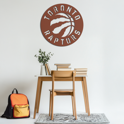 Toronto Raptors Logo Metal Wall Art – Bold Basketball Emblem for Sports Fans- KAF678 - Tampa Home & Garden Store