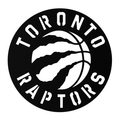 Toronto Raptors Logo Metal Wall Art – Bold Basketball Emblem for Sports Fans- KAF678 - Tampa Home & Garden Store