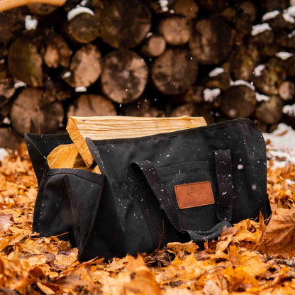 Tote Shape Canvas Firewood Log Carriers - Tampa Home & Garden Store