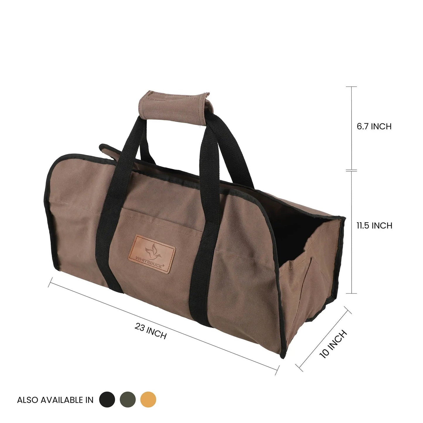 Tote Shape Canvas Firewood Log Carriers - Tampa Home & Garden Store