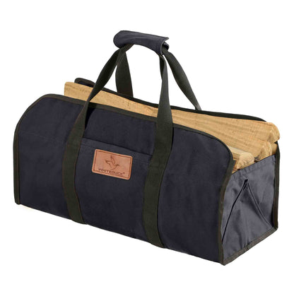 Tote Shape Canvas Firewood Log Carriers - Tampa Home & Garden Store