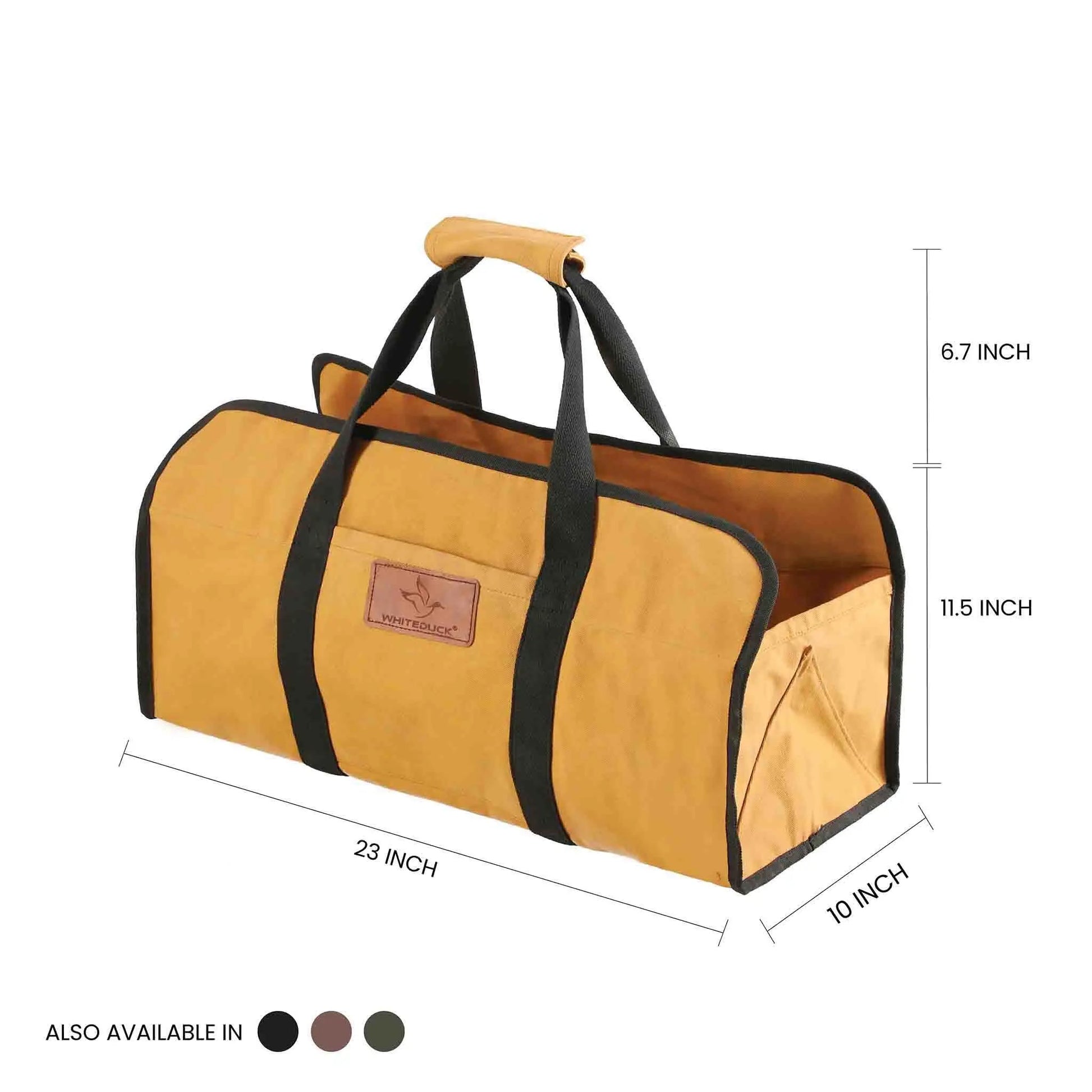 Tote Shape Canvas Firewood Log Carriers - Tampa Home & Garden Store