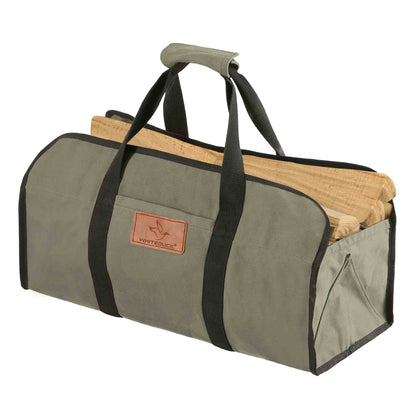 Tote Shape Canvas Firewood Log Carriers - Tampa Home & Garden Store