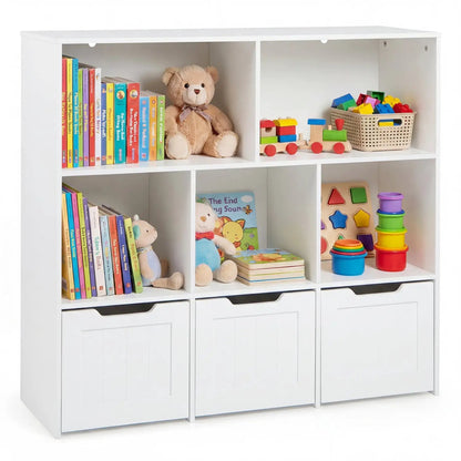Kids Storage Organizer With Drawers and Cubbies