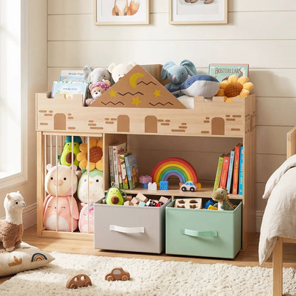 Kids Toy Storage Organizer with Plush Holder