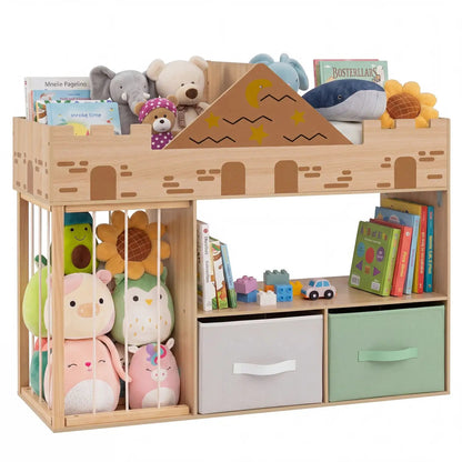 Kids Toy Storage Organizer with Plush Holder