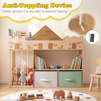 Kids Toy Storage Organizer with Plush Holder