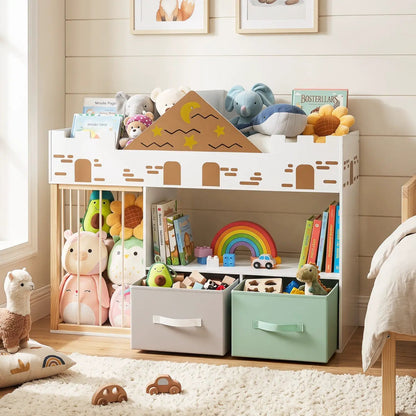 Kids Toy Storage Organizer with Plush Holder