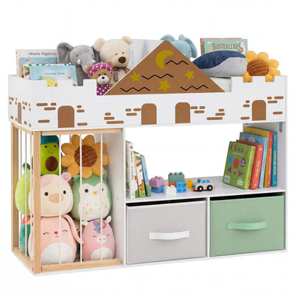 Kids Toy Storage Organizer with Plush Holder