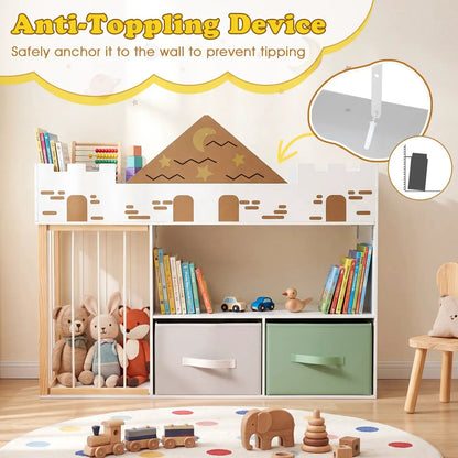 Kids Toy Storage Organizer with Plush Holder