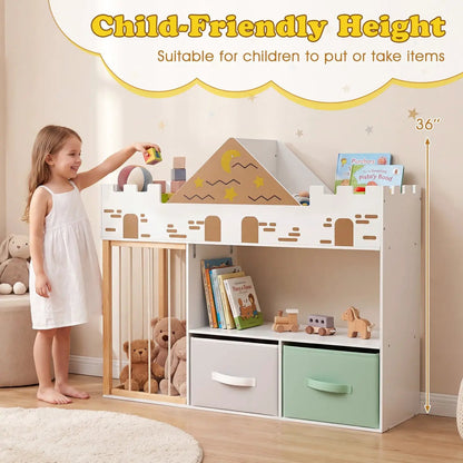Kids Toy Storage Organizer with Plush Holder