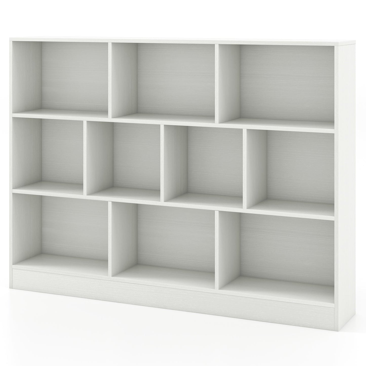 41 inches Wooden Toy Storage Organizer with 10 Cubes for Classroom Daycare Nursery Kindergarten