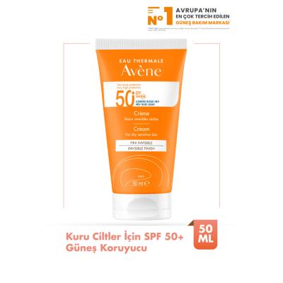 Sunscreen Avène SPF50+ for dry skin, fragrance-free, water-resistant in orange tube on Tampa Home & Garden Store