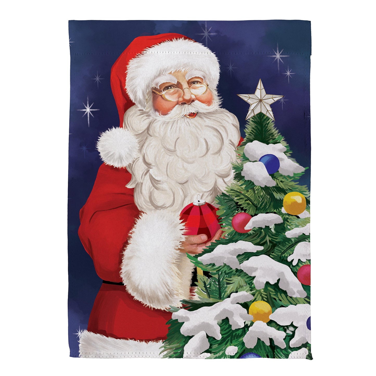 Traditional Santa Suede Garden Flag - Tampa Home & Garden Store