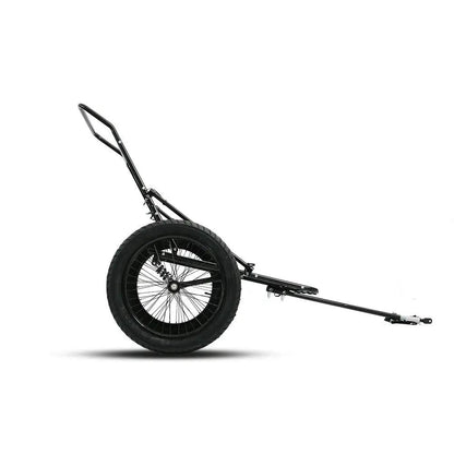 EUNORAU Hunting Trailer 2 Wheels black steel bicycle trailer with long hitch on Tampa Home & Garden Store