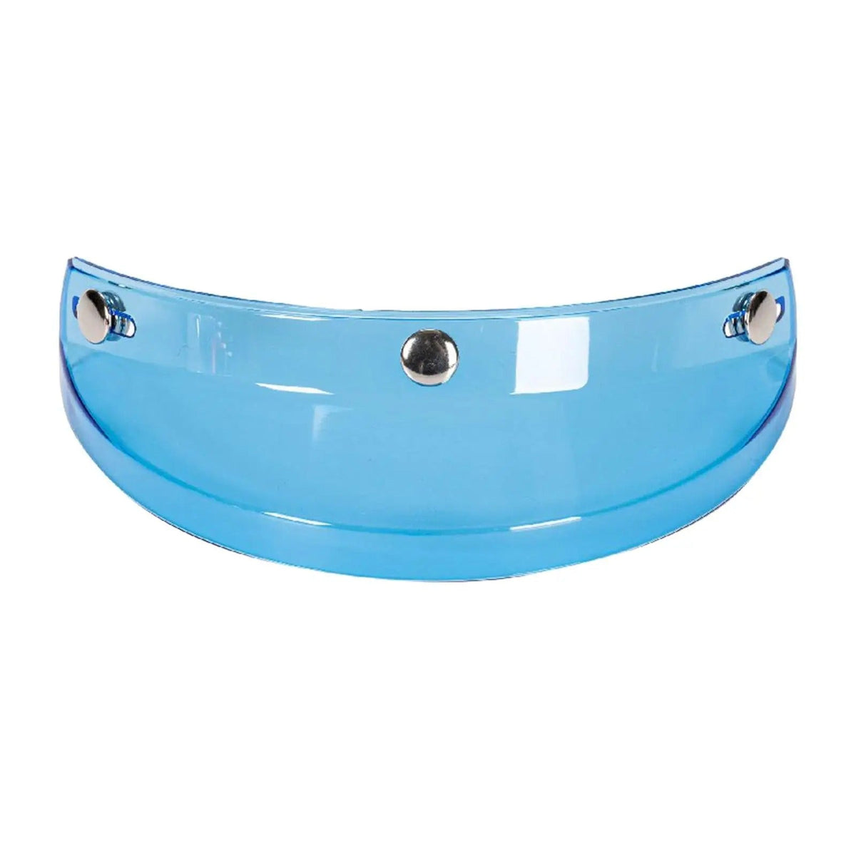 Visor for 3/4 helmet blue polycarbonate with chrome screws BikerZoneZ on Tampa Home & Garden Store