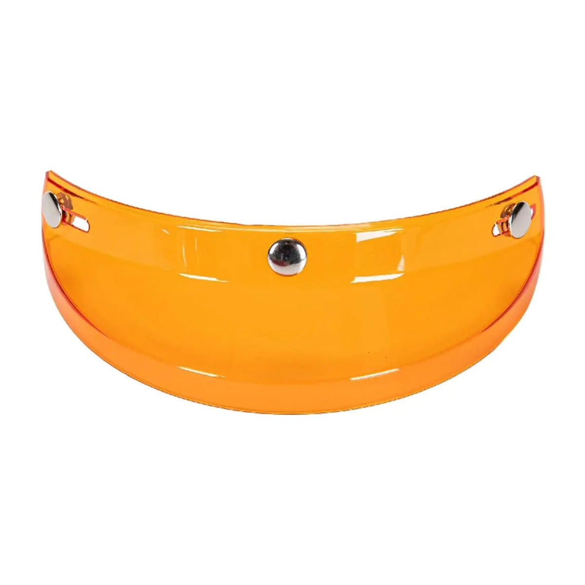 Visor for 3/4 helmet orange polycarbonate with silver snaps by BikerZoneZ on Tampa Home & Garden Store