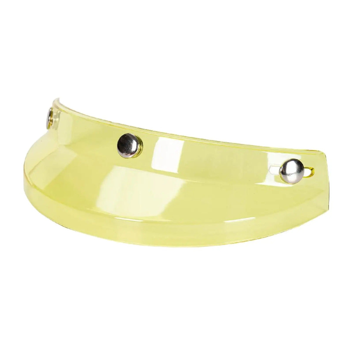 Visor for 3/4 Helmet, translucent yellow plastic with side mounting screws on Tampa Home & Garden Store