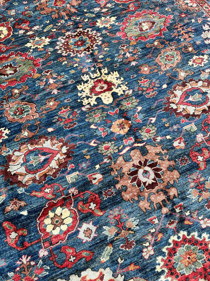 Trasitional Serapi Ghazni Wool Rug – 8' x 10’ – Intricate Floral Design - Tampa Home & Garden Store